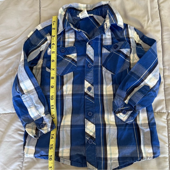 Lot of 3 Boy’s Button-Up Shirts-1 Toughskins,1 Garanimals,1 Swiss Cross in Sz 4T - Picture 5 of 13